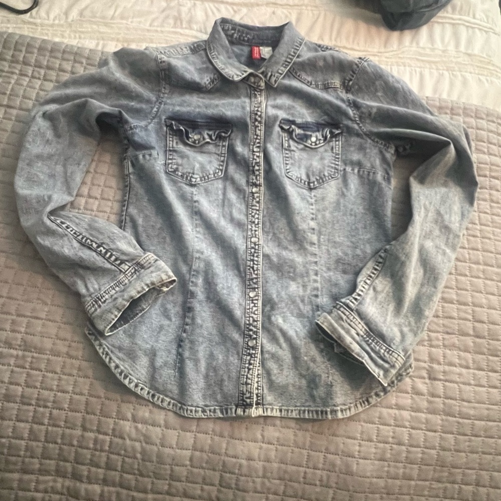 Divided Blue Denim Shirt